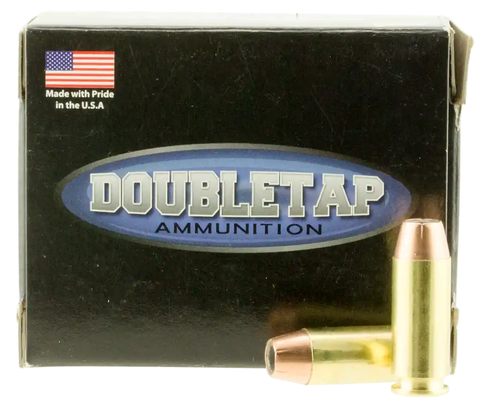 DoubleTap Defense10mm Auto 230 Gr. 1050 fps Jacketed Hollow Point/Lead Ball 20/Box