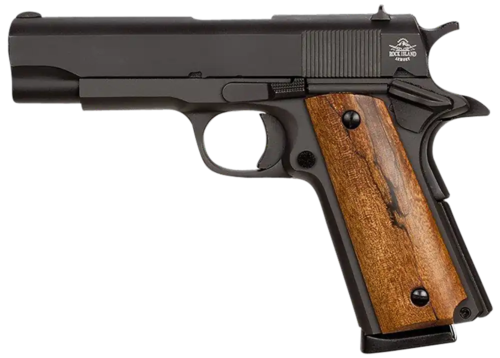 Rock Island GI Standard MS .45ACP 8+1 4.20" Steel Barrel/Slide/Frame Parkerized Finish Fixed Sights MA Compliant 51417-MA
