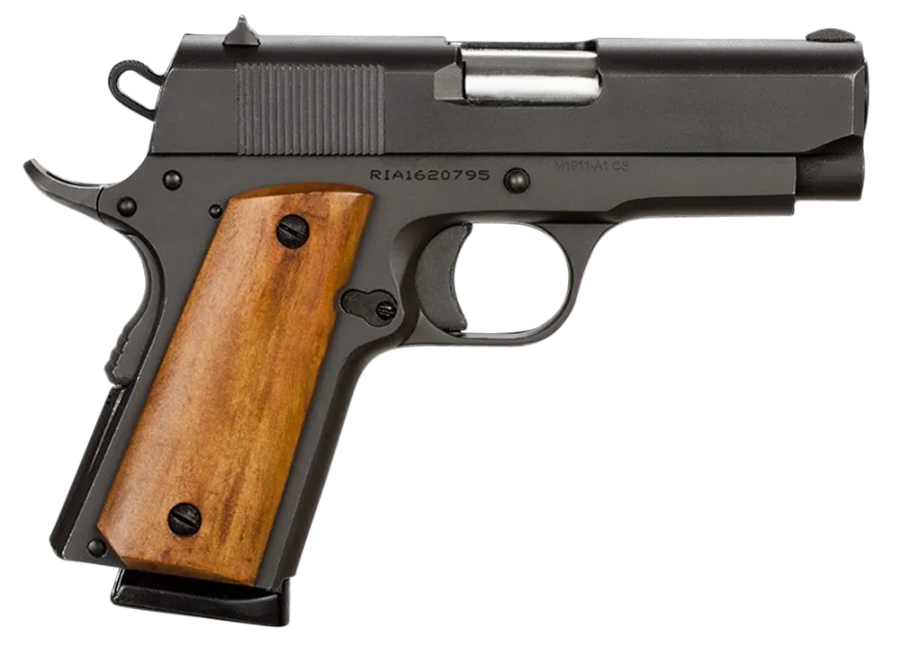 Rock Island GI Standard CS .45ACP 3.50" 7+1 Black Parkerized Steel Wood Grips CA MA MD Compliant 51416