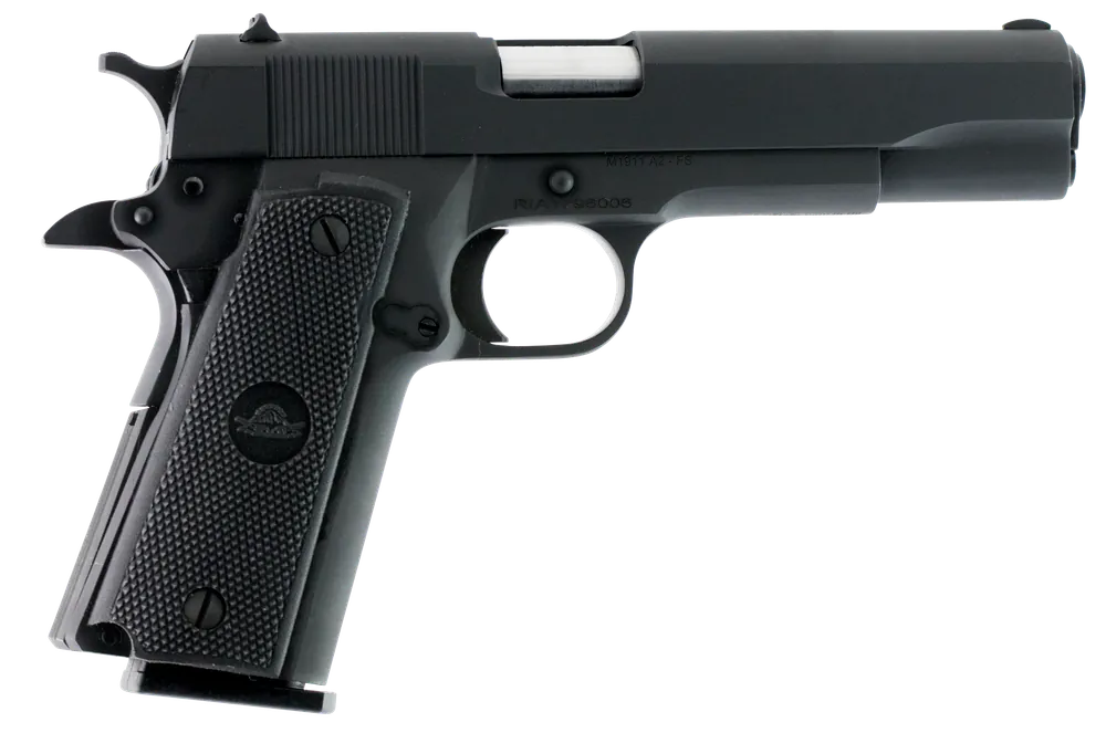 Rock Island GI Standard FSHC .45ACP 10+1 5" Black Parkerized Steel Fixed Sights Black Rubber Grips SAO MA Compliant 51453-MA