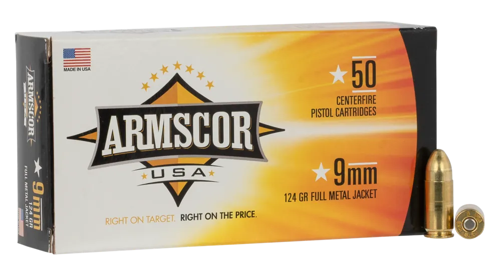 Armscor 9mm Luger 124gr FMJ 50rd Box