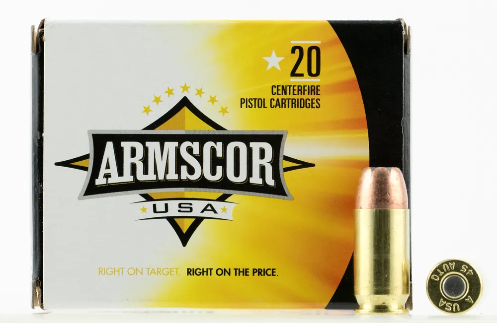 Armscor Pistol 45 ACP 230 Gr Jacketed Hollow Point (JHP) 20/Box