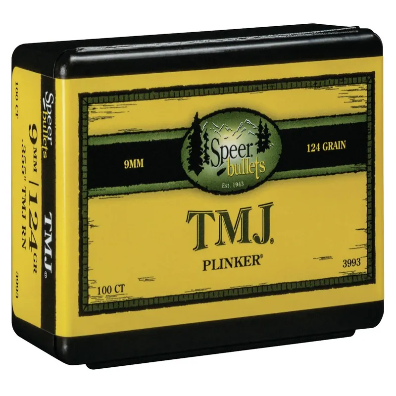 Speer TMJ 9mm 124 Gr TMJ 100/Box