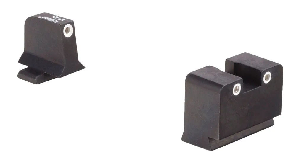 Trijicon Bright & Tough Night Sight Set 3-Dot Suppressor Height Tritium Green with White Outline Front & Rear Black Frame for Springfield XD, XD-M, XD Mod.2, XD-S