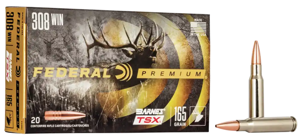 Federal Premium 308 Win 165 gr Barnes Triple-Shock X 20 Bx