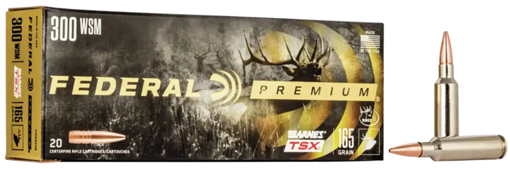 Federal Premium 300 WSM 165 gr Barnes Triple-Shock X 20 Bx