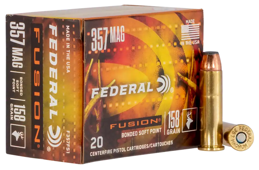 Federal Fusion 357 Mag 158 gr Fusion Soft Point 20 Bx/ 10 Cs
