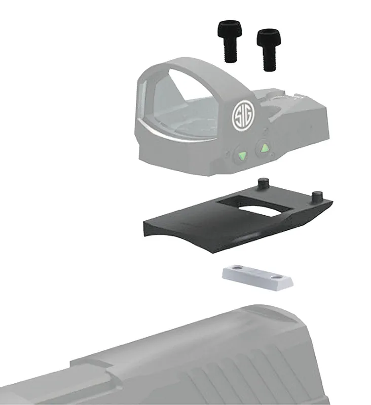 Sig Sauer Electro-Optics SOR1MK011 Romeo1 Mounting Kit Base For Romeo1 1-Piece Style Black Finish