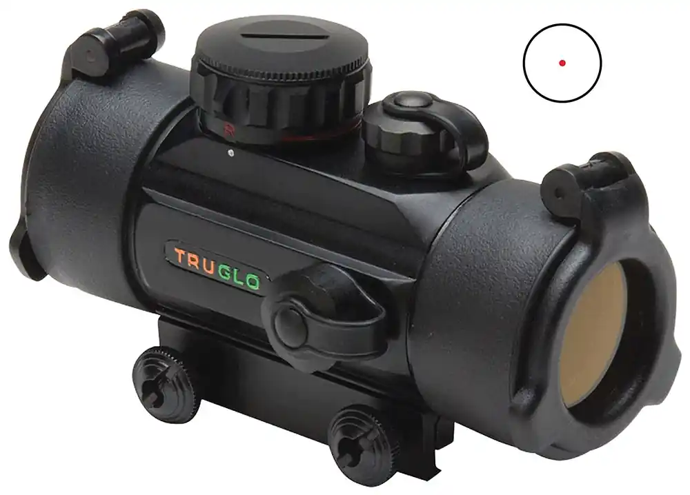 TruGlo Traditional Black 1x30mm 30mm Tube 5 MOA Red Dot Reticle