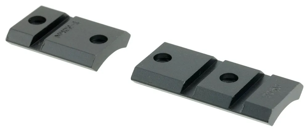 Warne Maxima Base Set For Rifle For Thompson Center Venture Ruger American Savage Accu-Trigger Remington 783 Weaver Matte Black Steel