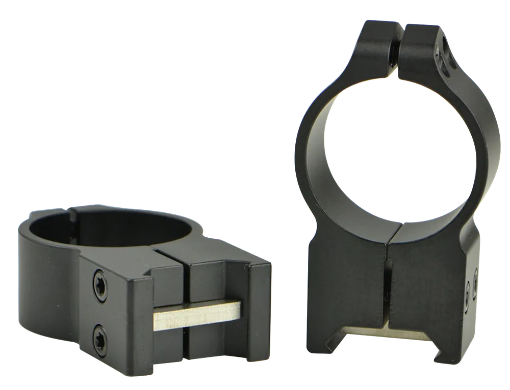Warne Maxima Vertical Ring Set Fixed Maxima/Weaver/Picatinny Extra High 30mm Tube Matte Black Steel