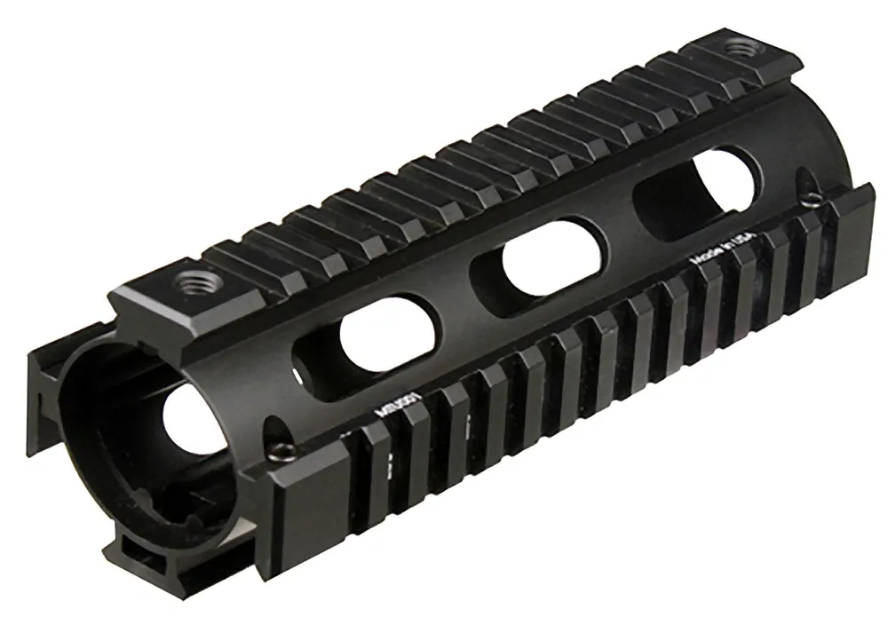 Pro Quad Rail Drop-In Handguard Carbine Style made of Aluminum Material with Black Anodized Finish for AR-15