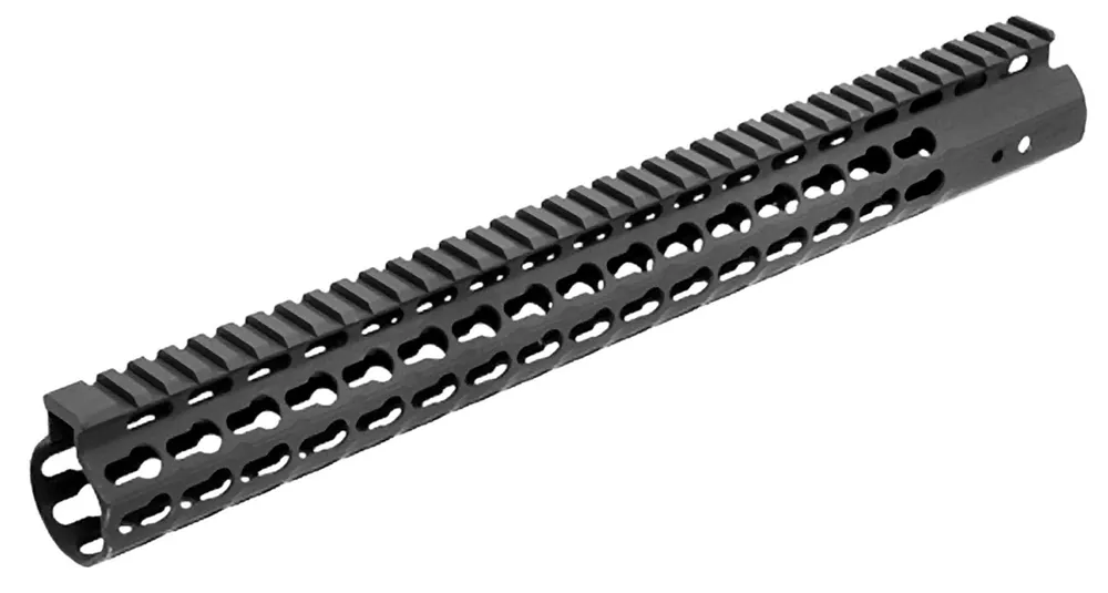 UTG Pro AR-15 KeyMod Handguard Super Slim Free-Floating 15" Black Anodized Aluminum Picatinny Rail MTU019SSK
