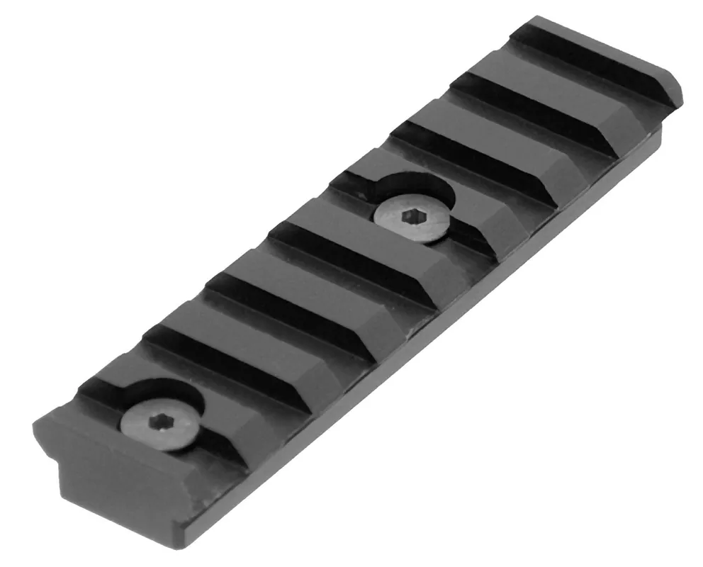 UTG Pro KeyMod Picatinny Rail Section 1-Piece 8 Slot Black Hard Coat Anodized Finish