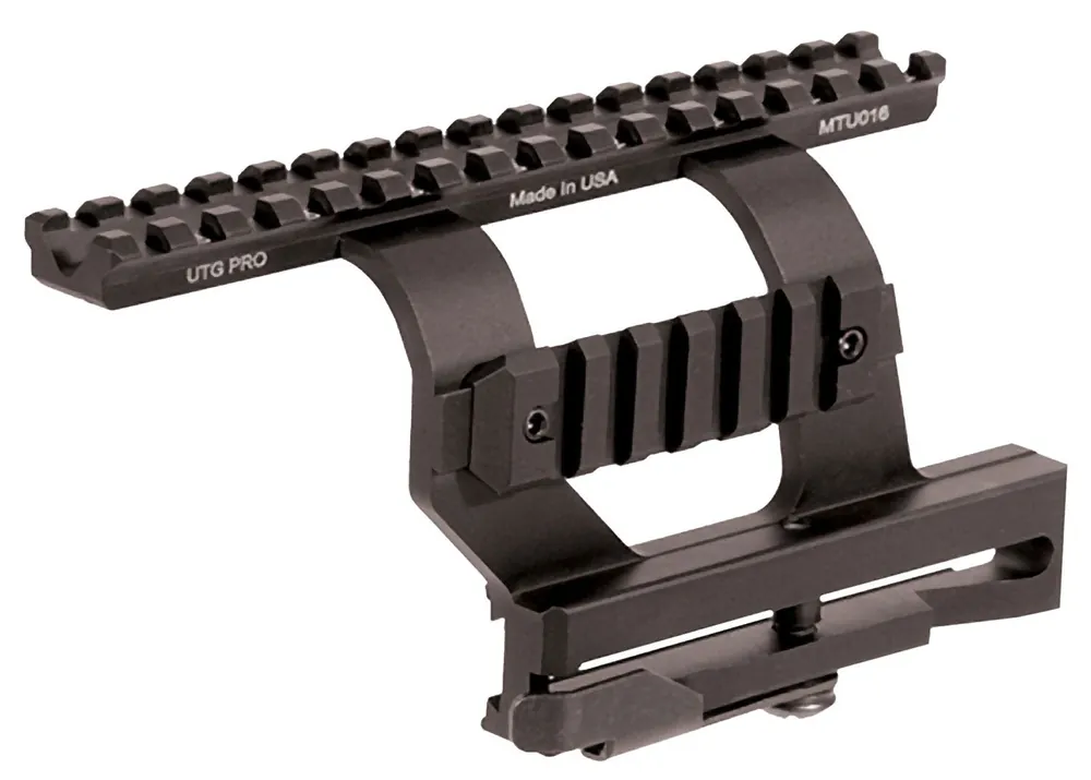 UTG Pro QD AK-47 Side Scope Mount Aluminum Black MTU016
