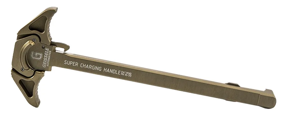 Geissele Automatics Super Charging Handle AR-10 Desert Dirt Hardcoat Anodized 7075 Aluminum
