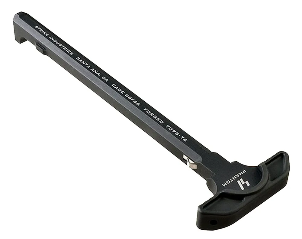 Strike Latchless Charging Handle AR-15 Black Anodized Aluminum