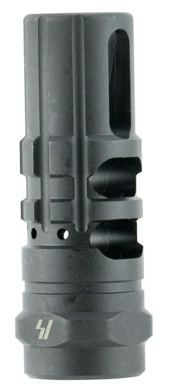 Strike Industries Comp Gen2 Black Steel with 5/8"-24 tpi Threads, 2.55" OAL & 0.87" Outside/0.34" Inside Diameter for 308 Win, 7.62x51mm NATO AR-Platform