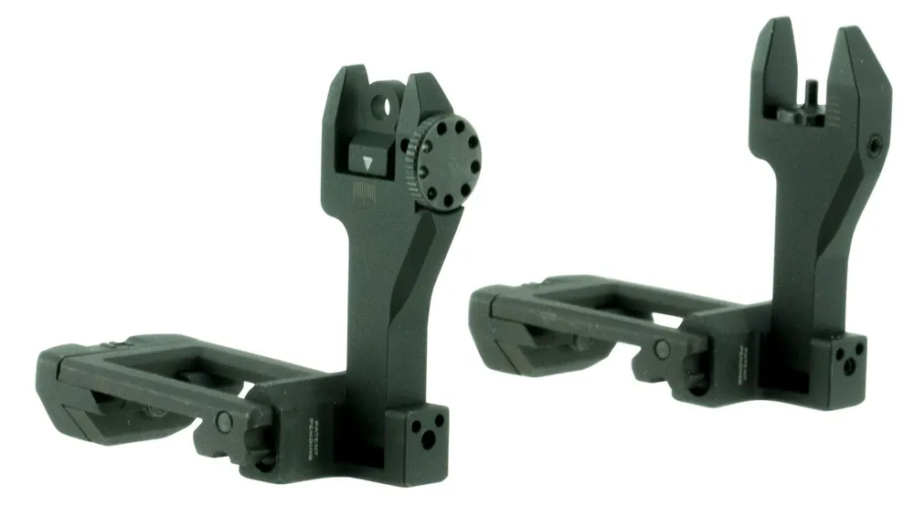 Strike Sidewinder BUIS Set Folding Black for AR-15