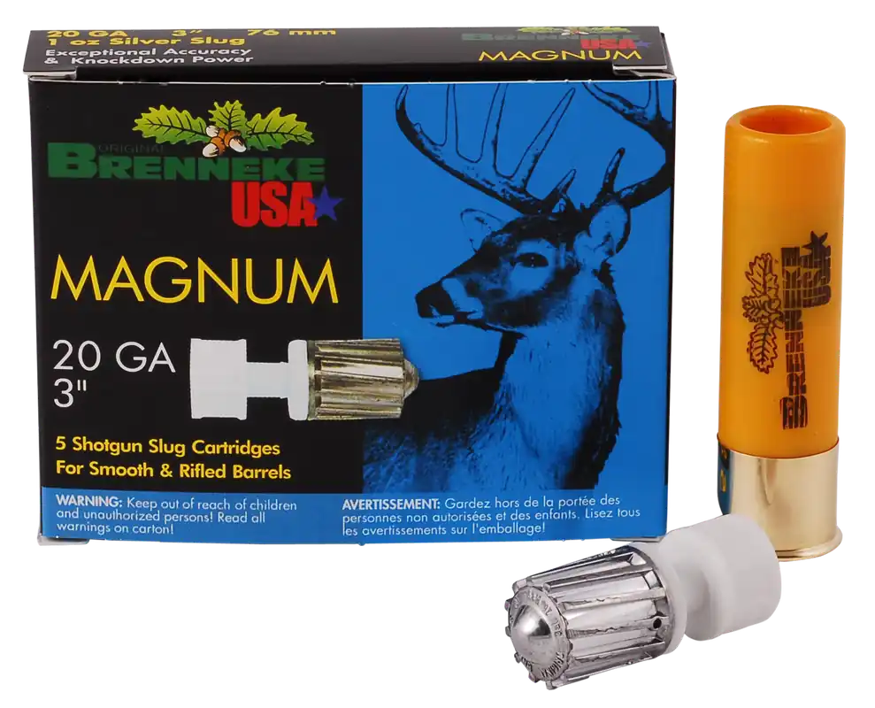 Brenneke Magnum 20 Ga 3" 1oz 437 Gr. 1476 fps Slug 5/Box