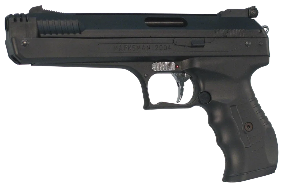 Beeman 2004 Deluxe Air Pistol .177 Pellet Post Front/Adj Rear Syn Grip/Frame Black