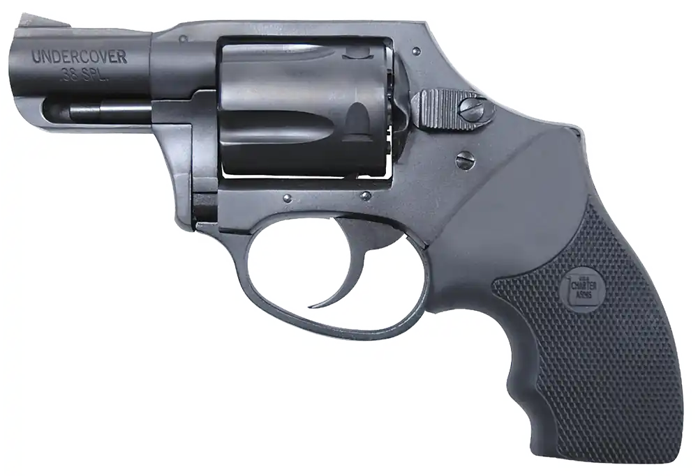 Charter Arms 13811 Undercover 38 Special 5rd 2" Black Stainless Steel Barrel & Cylinder, Black Aluminum Frame with Black Rubber Grip (Hammerless)