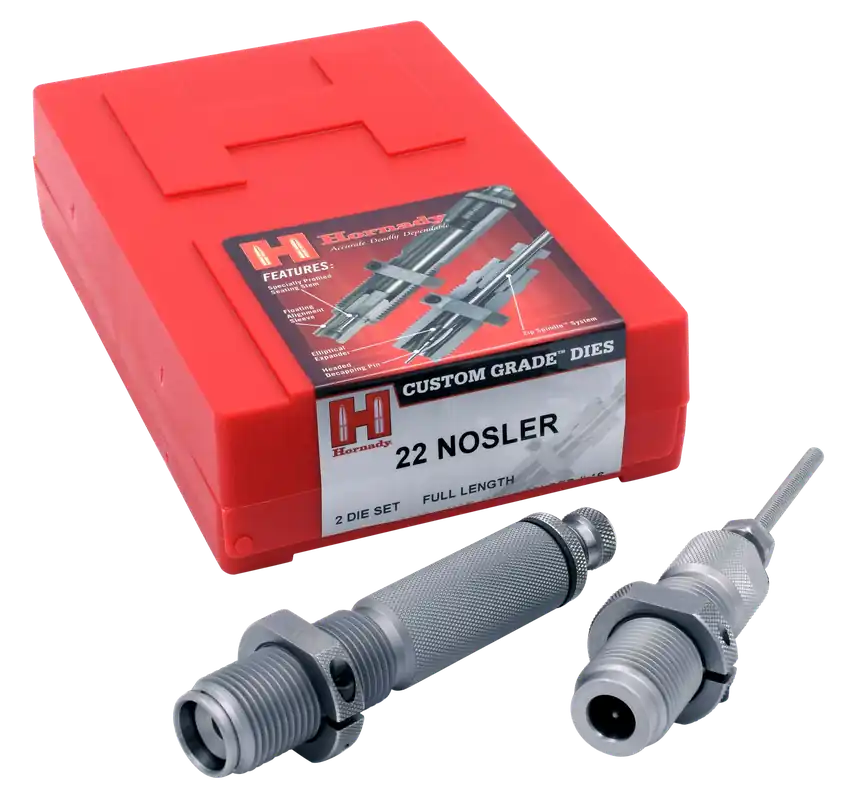 Hornady Custom Grade Series III 22 Nosler 2-Die Set
