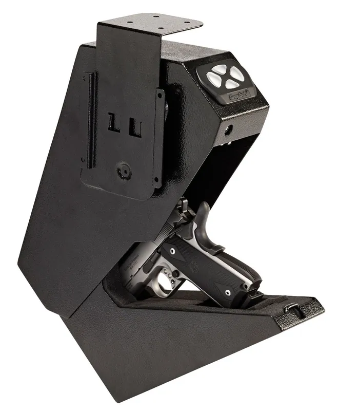 SnapSafe Drop Box Keypad Vault Keypad/Key Entry Black Steel Holds 1 Handgun 13.50 H x 7.50" W x 3.60" D"