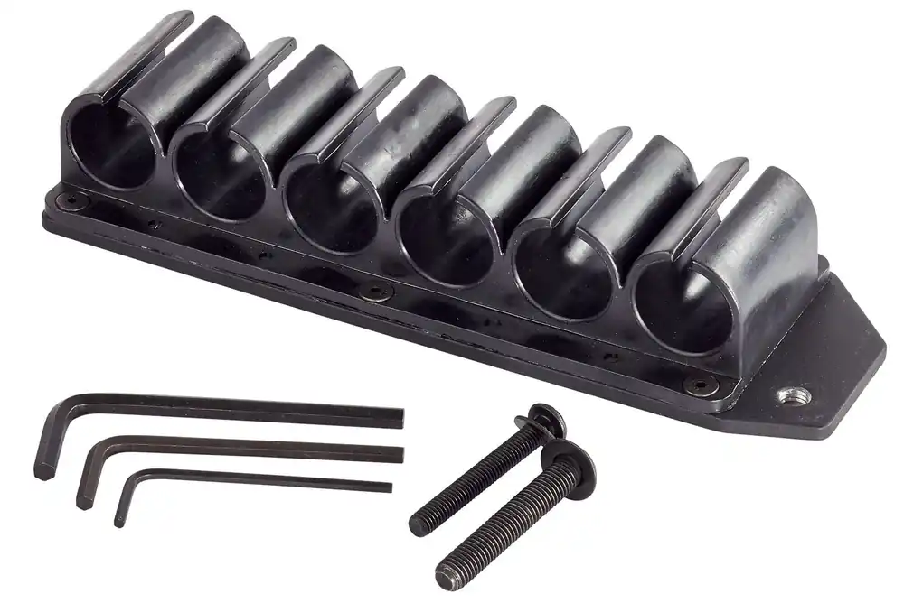 Wilson Combat SideSaddle Rem 870, 1100, 1187 6 Black Polymer w/Aluminum Mounting Plate