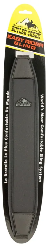 Butler Creek Easy Rider Sling made of Black Neoprene with Sharkskin Back, 48" OAL & Adjustable Design for Rifles