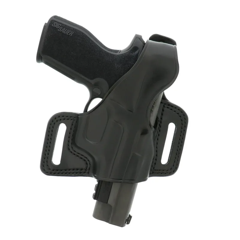 Galco Silhouette Black Leather Belt Slide Fits 1911 3-5" RH