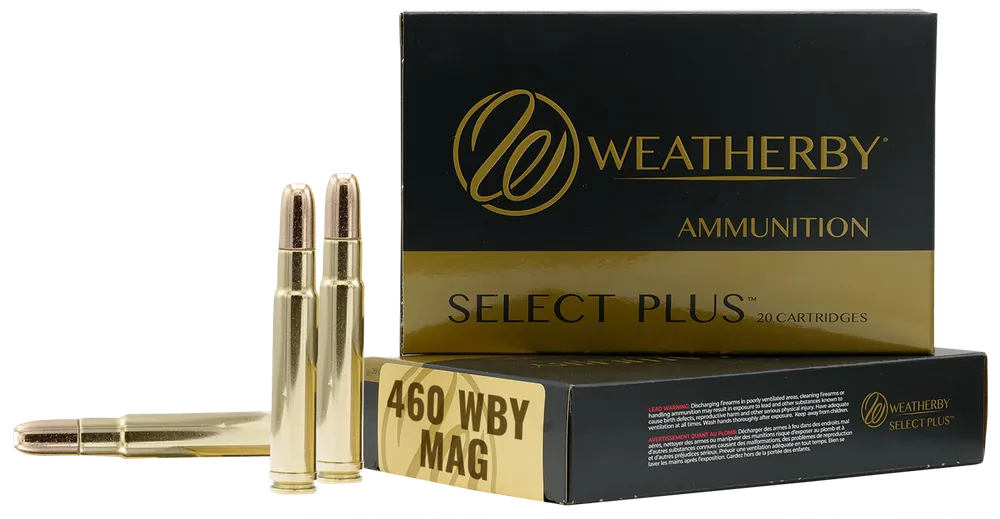 Weatherby Select Plus 460 Wthby Mag 450 gr Barnes TSX Lead Free 20 Bx