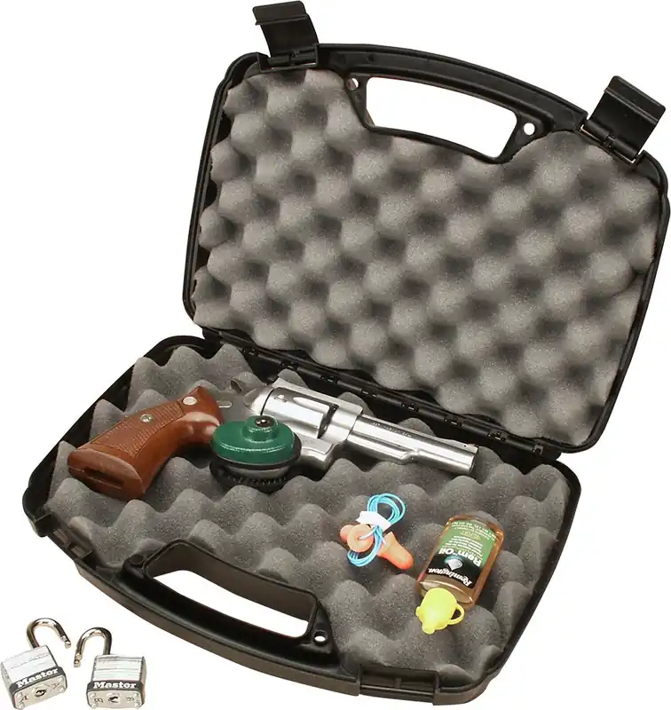 MTM Case-Gard Case-Gard Single Handgun Case 13 Black Handgun Polypropylene"