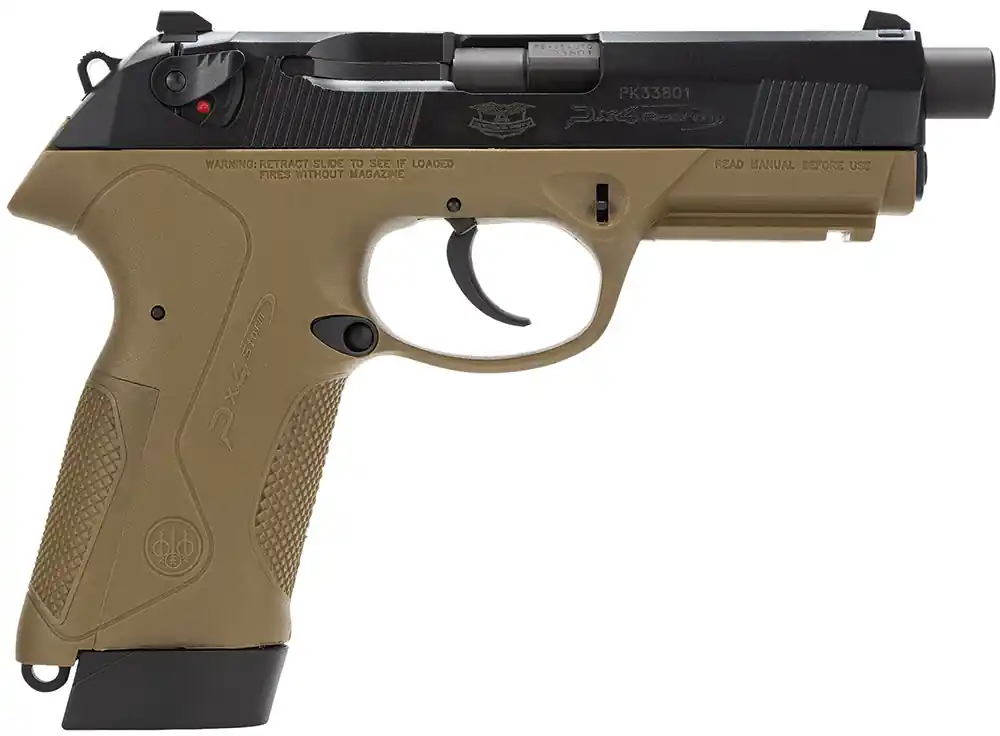 Beretta USA Px4 Storm Special Duty 45 ACP 4.50" 10+1,9+1 Flat Dark Earth Finish with Picatinny Rail Frame, Serrated Black Bruniton Steel Slide & Interchangeable Backstrap Grip