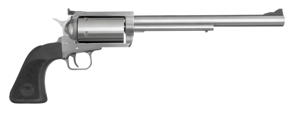 Magnum Research BFR460SW10 BFR Long Cylinder 460 S&W Mag Caliber with 10" Barrel, 5rd Capacity Cylinder, Overall Brushed Stainless Steel Finish & Black Rubber Grip