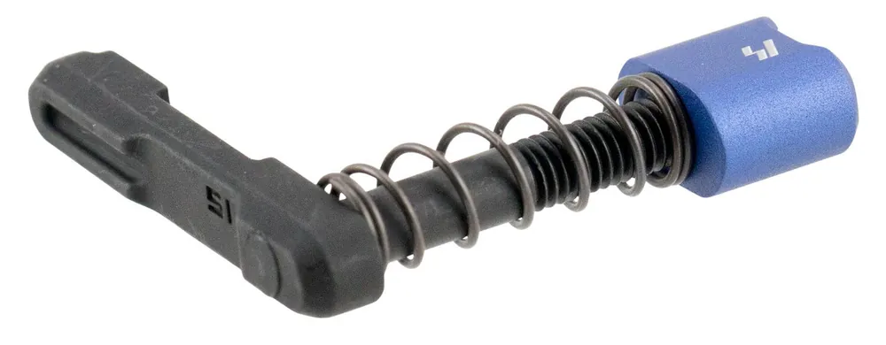 Strike Industries Magazine Catch Black Steel/Blue 6061-T6 Aluminum Release Button AR-Platform