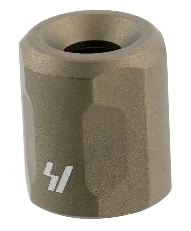 Strike Barrel Thread Protector 223 Rem/5.56x45mm NATO AR Platform Flat Dark Earth Aluminum 1/2"-28 tpi