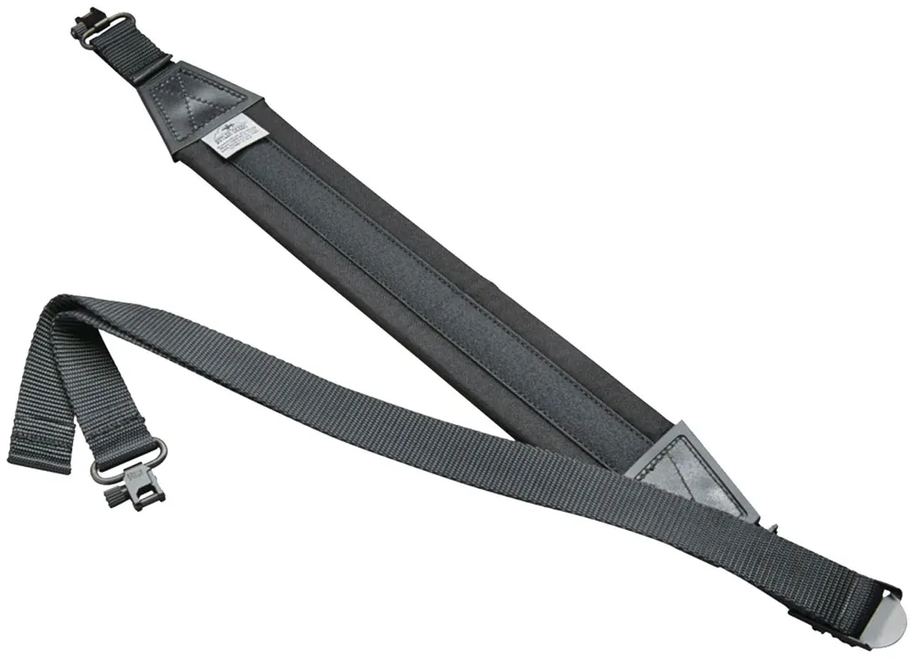 Butler Creek Ultra Sling made of Black Nylon with 48" OAL, 1" W, Padded Design & 1" Sewn-In Swivels for Rifles