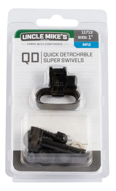 Uncle Mike‘s Super Swivel Black 1" Quick Detach Rifle Autoloader Remington 7400