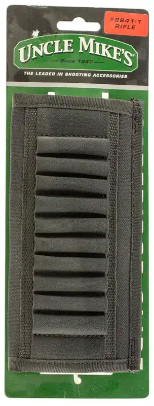 Uncle Mike‘s Cartridge Slide 10 Rounds Black Nylon 2.25"
