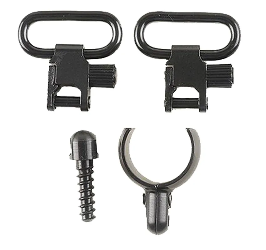 Uncle Mike‘s Magnum Band Swivel Set Shotgun 1" Quick Detach Black 12 Gauge