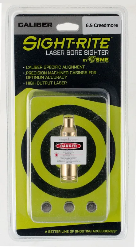 SME Sight-Rite, Laser Bore Sighting System, 6.5 Creedmoor, Brass