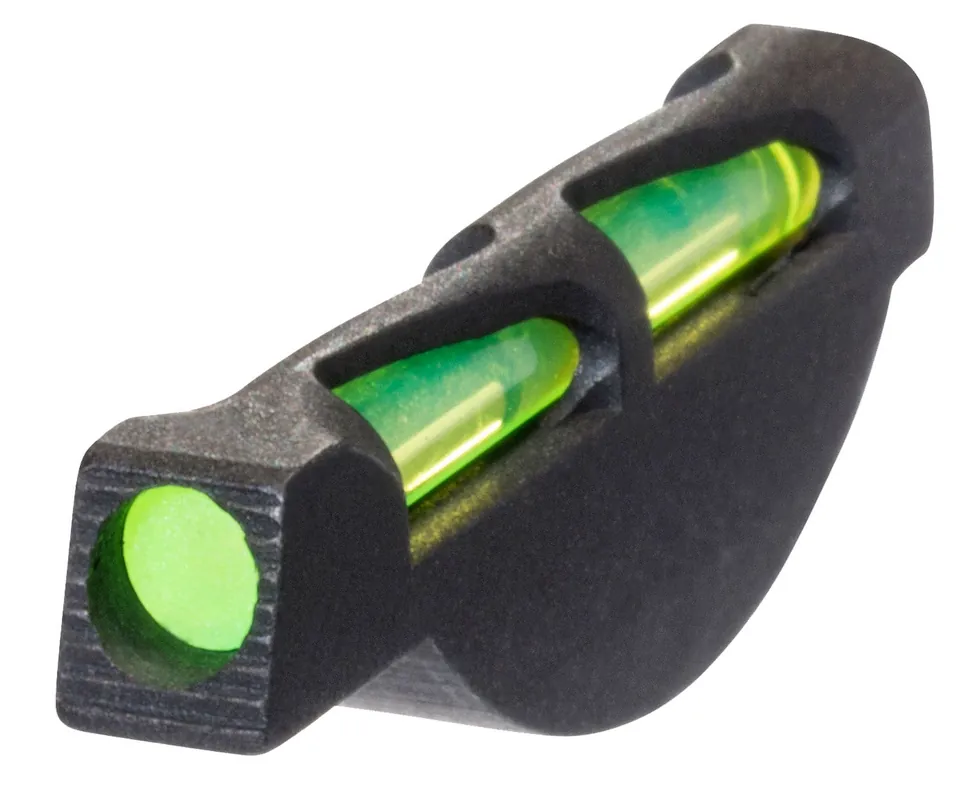 HiViz LiteWave Front Sight Interchangeable Green, Red, White Fiber Optic LitePipe Black Frame for Ruger SP101, P-Series (Except P-345 & SP101 327 Fed)