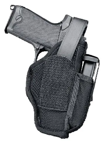 Uncle Mike‘s Sidekick Hip 3 - 4" Med Auto Size 01 Belt Mount Ambidextrous Includes Mag Pouch