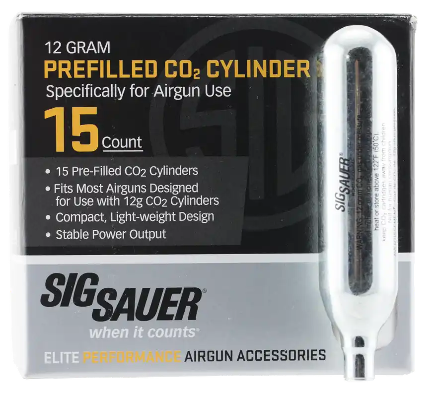 Sig Sauer Airguns CO2 Cylinders 12 gram 15/Pack