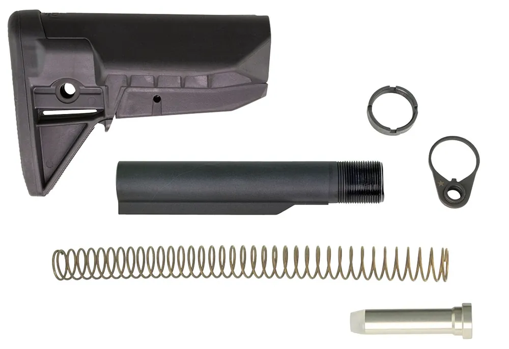 BCM BCMGunfighter Mod 0 Stock Kit Black Synthetic with SOPMOD Widebody Cheekweld for AR-15