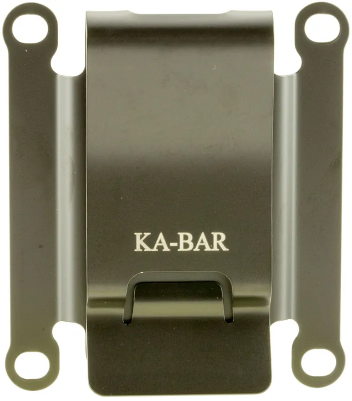 Ka-Bar Belt Clip For Ka-Bar TDI, Hinderer, Becker, Black Metal