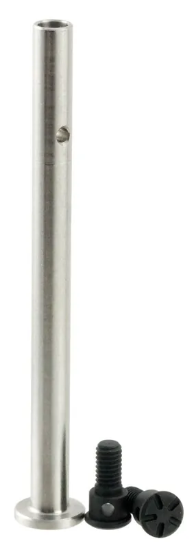 Strike Guide Rod Stainless Steel Rod with Black 7075-T6 Aluminum End Caps for Glock Gen3