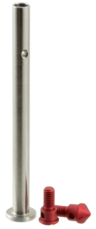 Strike Guide Rod Stainless Steel Rod with Red Hardcoat Anodized 7075-T6 Aluminum End Caps for Glock Gen3
