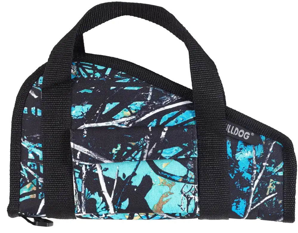 Bulldog Pistol RuBulldog Deluxe Mini Range Bag Water Resistant Serenity Camo Nylong Small 12 Water-Resistant Muddy Girl Serenity Camo Nylon"